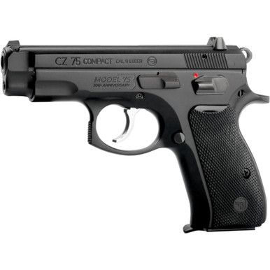 CZ 75 Compact 50th Anniversary Elite Pistol 9 mm 3.75 in. Black w