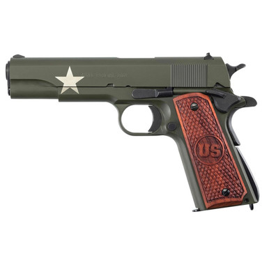 OPS-Tactical 45 ガスガン オリーブドラブ Auto-Ordnance Tanker Edition Pistol 45 ACP 5 in. OD Green w