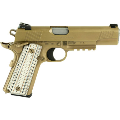 お*ん様 COLT GOVERNMENT USMC M45A1 CQBFDE Colt 1911 M45A1 Pistol 45 ACP 5 in. Fde DLC 8 rd. - Freedom Armory