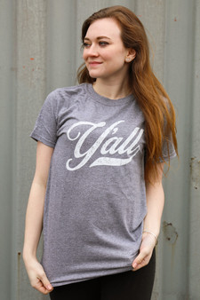 Y'all Script - Graphite Heather T-shirt