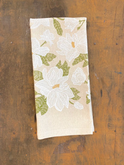 Magnolia Pattern Kitchen Towel