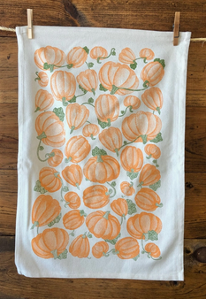 Ooops! Pumpkin Pattern Kitchen Towel- Kitchen Towel