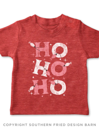 Ho Ho Ho Lightbulbs Toddler Shirt