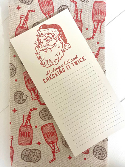 Making A List Checking It Twice Notepad
