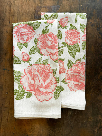 *NEW* Rose Pattern (Pink)- Kitchen Towel