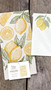 Lemon Pattern Bundle - Kitchen Towel & Notepad