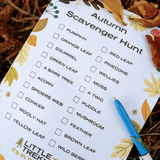 Autumn Scavenger Hunt – A Free Printable for Little Trekkers!