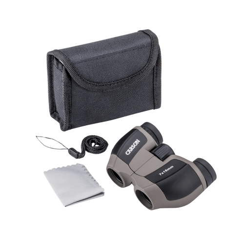 Carson MiniScout 7x18mm Ultra Compact Lightweight Sports Binoculars