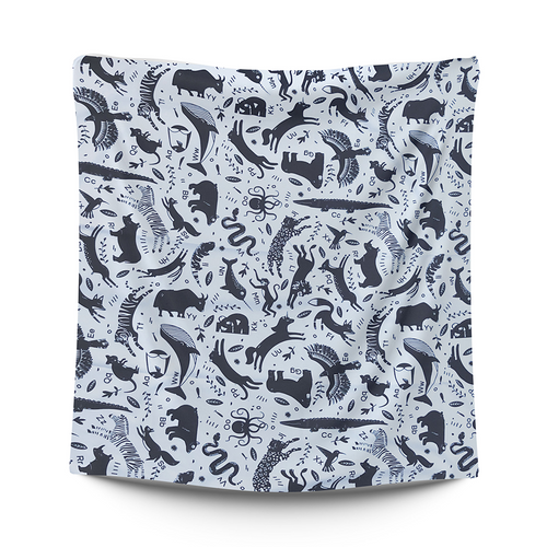 Rubbastuff Animal Alphabet Waterproof Family PacMat