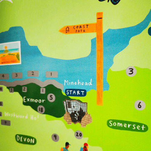 Outdoor Scratch Maps South West Coast Path