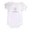 Organic Baseball Baby Onesie - Play Ball