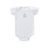 Embroidered Organic Baby Onesie - Christmas Tree Embroidered Organic Baby Onesie - Christmas Tree