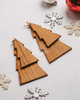 Teak Christmas Tree Ornament or Decor