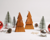 Teak Christmas Tree Ornament or Decor