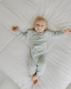 Organic Kangaroo Pocket Jumpsuit - Blue, 12-18m