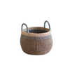 Handwoven Hemp Basket with Handles