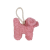 Organic Dog Toy - Dog with Rope - Pink
