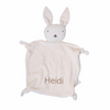 Personalized Organic Baby Lovey - Bunny, White