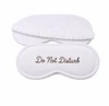 Custom Organic Cotton Eye Mask - White