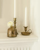 Handblown Flower Vase - Smoke