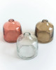 Handblown Flower Vase - Smoke