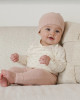 Organic Knit Baby Pants - Rose - 0-3m