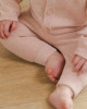 Organic Knit Baby Pants - Rose - 0-3m