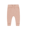 Organic Knit Baby Pants - Rose - 0-3m