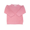 Personalized Organic Knit Baby Sweater - Pink