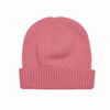 Organic Cotton Knit Baby Hat - Pink, 0-3m