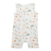 Organic Muslin Sleeveless Romper - Camping Print
