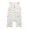 Organic Muslin Sleeveless Romper - Camping Print