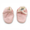 Soft Organic Corduroy Booties - Pink, 0-3m