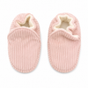 Soft Organic Corduroy Booties - Pink, 0-3m