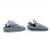 Soft Organic Corduroy Booties - Blue, 0-3m