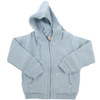 Organic Hooded Baby Sweater - Blue, 3-6 months