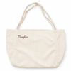 Personalized Organic Corduroy Tote Bag - Cream