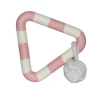 Eco-friendly Dog Toys - Triangle Tug - Pink/White