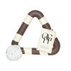 Eco-friendly Dog Toys - Triangle Tug - Brown/White