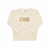 Embroidered Organic Kid's Sweater - "One"