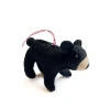 Felt Wool Tree Ornament - Black Bear