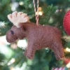 Felt Wool Tree Ornament - Moose