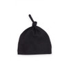 Organic Jersey Knotted Hat - Black - 0-3 Months