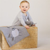 Organic Security Blanket - Gray Elephant Blankie