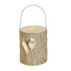 Wooden Candle Lantern with Heart