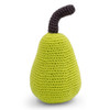 Organic Hand Knit Baby Rattle - Pear