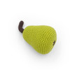 Organic Hand Knit Baby Rattle - Pear