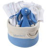 Personalized Baby Gift Basket  - Organic Signature Blue