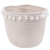 Make Your Own Gift Basket - Cotton Rope Basket with Pom Poms