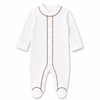 Organic Footed Pajamas - Brown Stitch - 3-6m